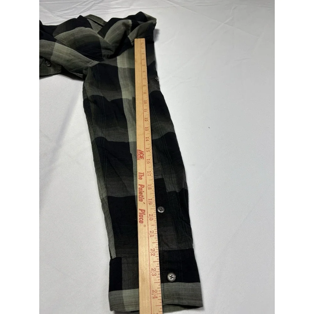 Rock &‎ Republic Shirt Mens Size XL Green Button Down Long Sleeve With Pockets